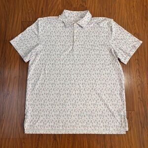 Southern Tide Patriotic Mens Short Sleeve Polo Shirt XXL Red White Blue USA